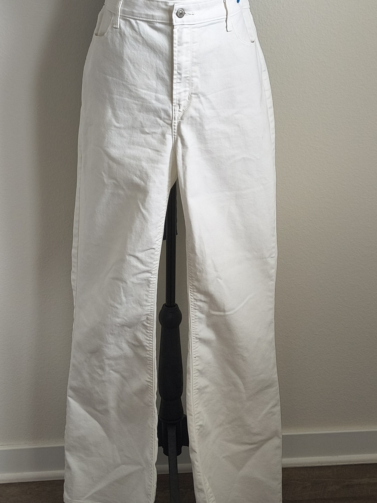 Old Navy White High-Rise Wide Leg Jeans Size 16
